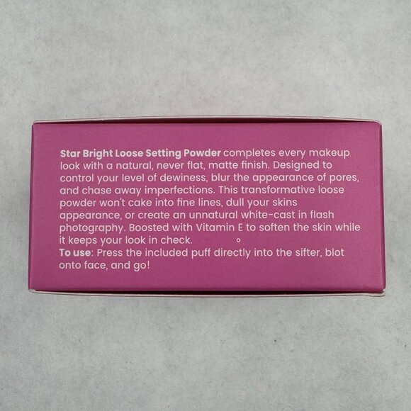 Half Caked Star Bright Loose Setting Powder Translucent 8.5G Makeup Vegan NEW - Picture 5 of 9
